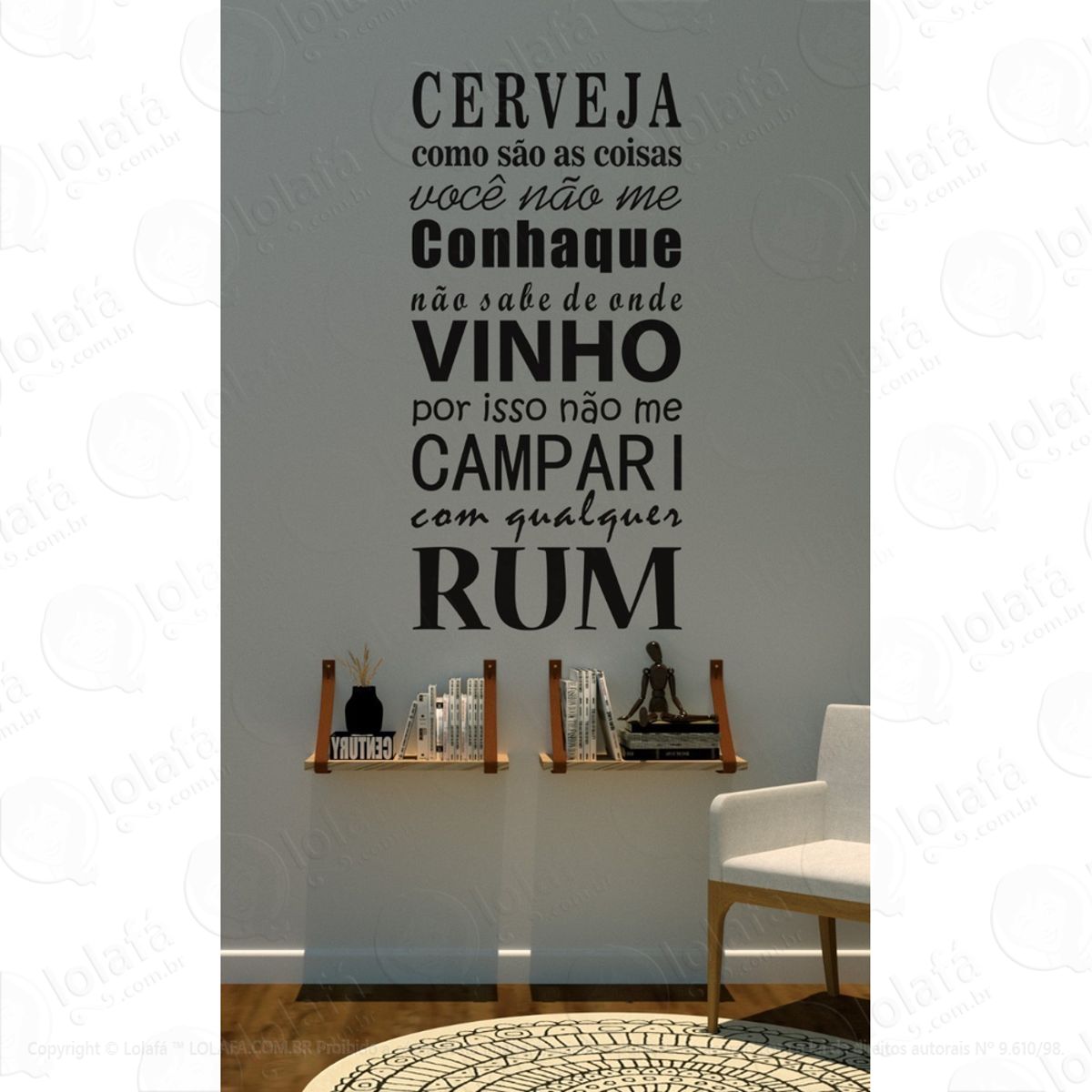 Adesivo Decorativo De Parede Para Cervejeiros Mod:1463