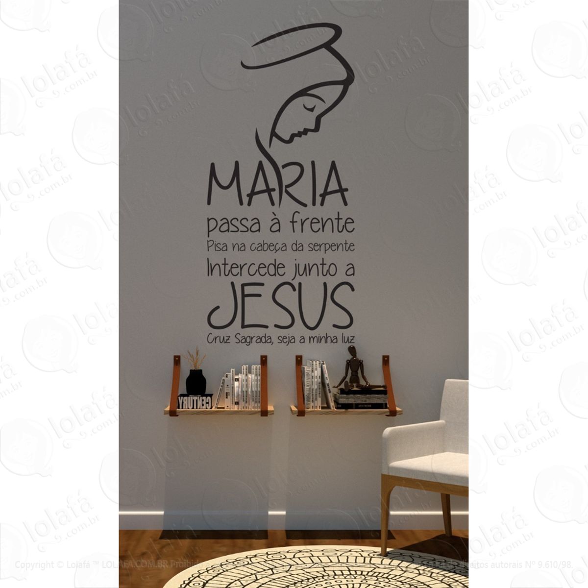Frases Adesivas Para Parede Maria Passa À Frente Mod:1480