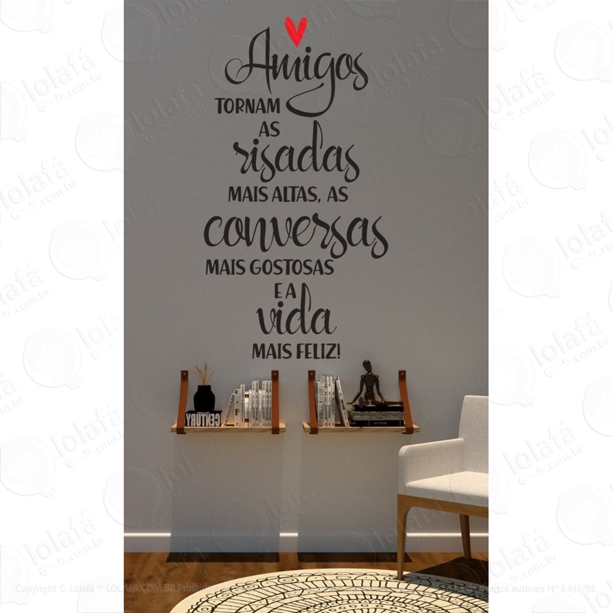 Frases De Parede Amigos Tornam As Risadas Mais Altas Mod:1505