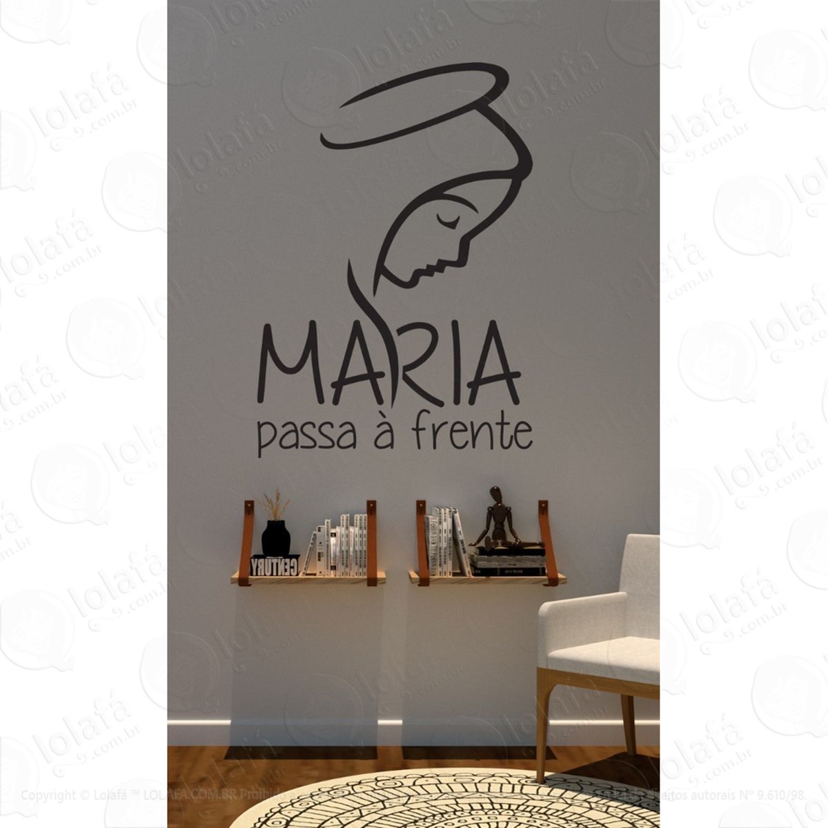 Adesivo Decorativo De Parede Maria Passa À Frente Mod:1506