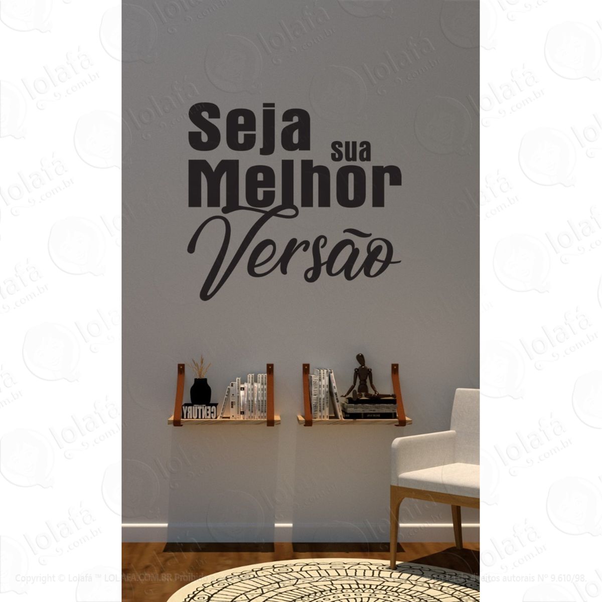 Adesivo Para Porta Seja Sua Melhor Versão Mod:1535