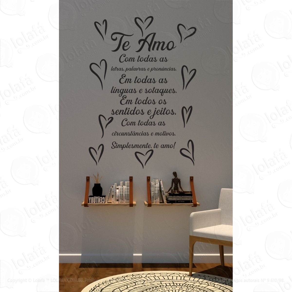 Adesivo Decorativo De Paredes Para Casais Mod:1560