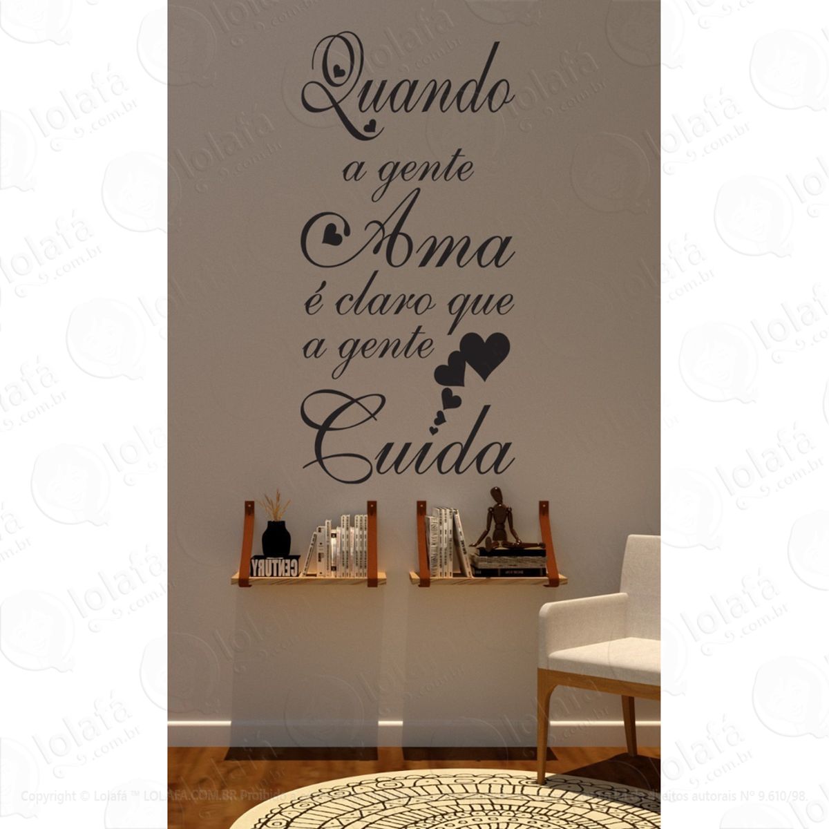 Adesivo Paredes Frases Para Casais Apaixonados Mod:1631