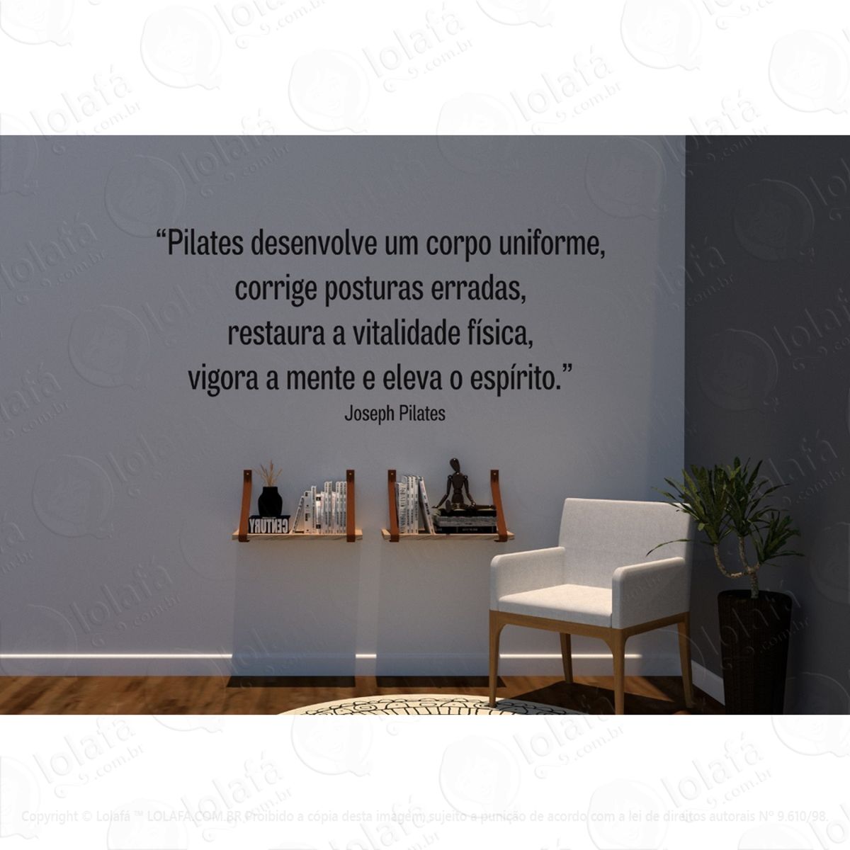 Adesivo Decorativo Para Parede Pilates Mod:1643