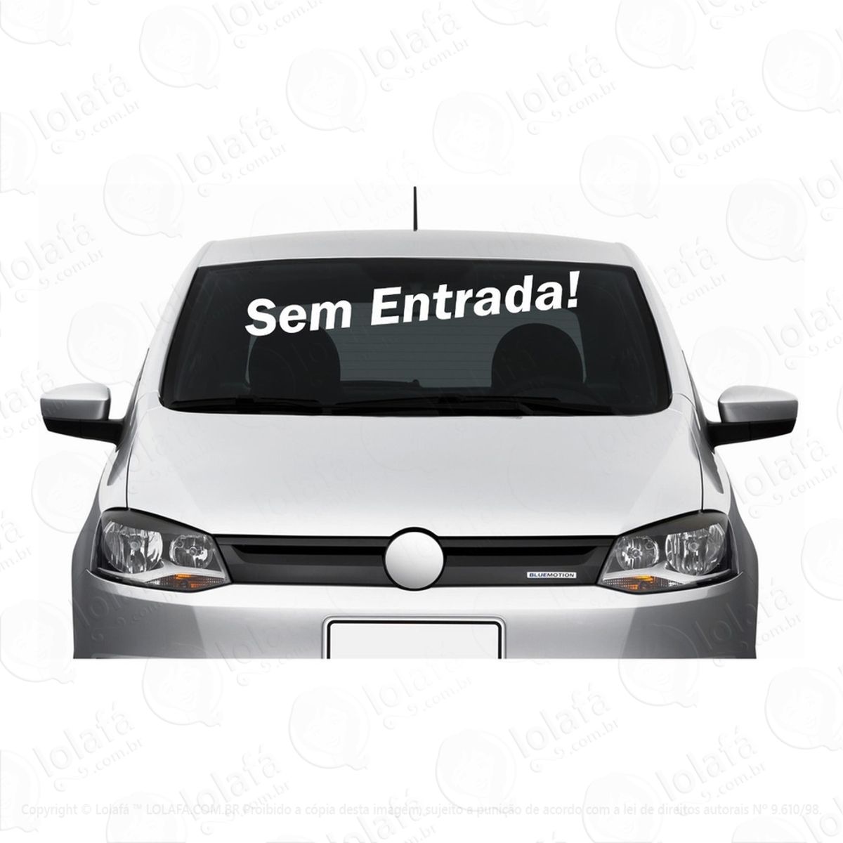 Kit C/10 Frases Parabrisa Agência Automóveis - Sem Entrada! Mod:1663