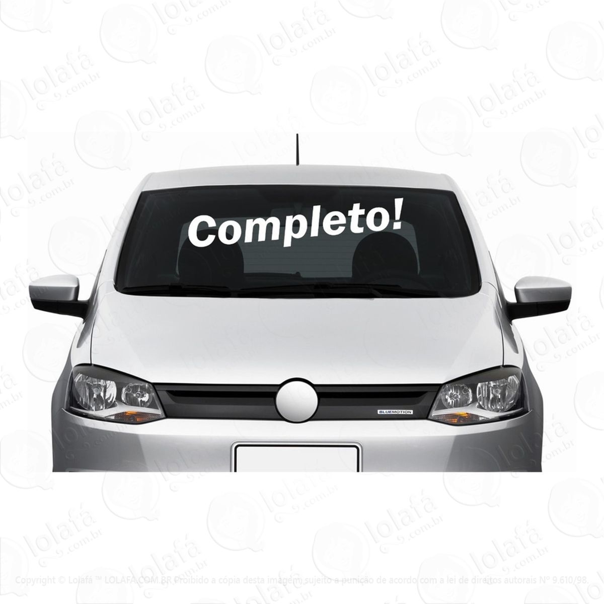 Kit C/12 Adesivos Frases Parabrisa - Completo! Mod:1665