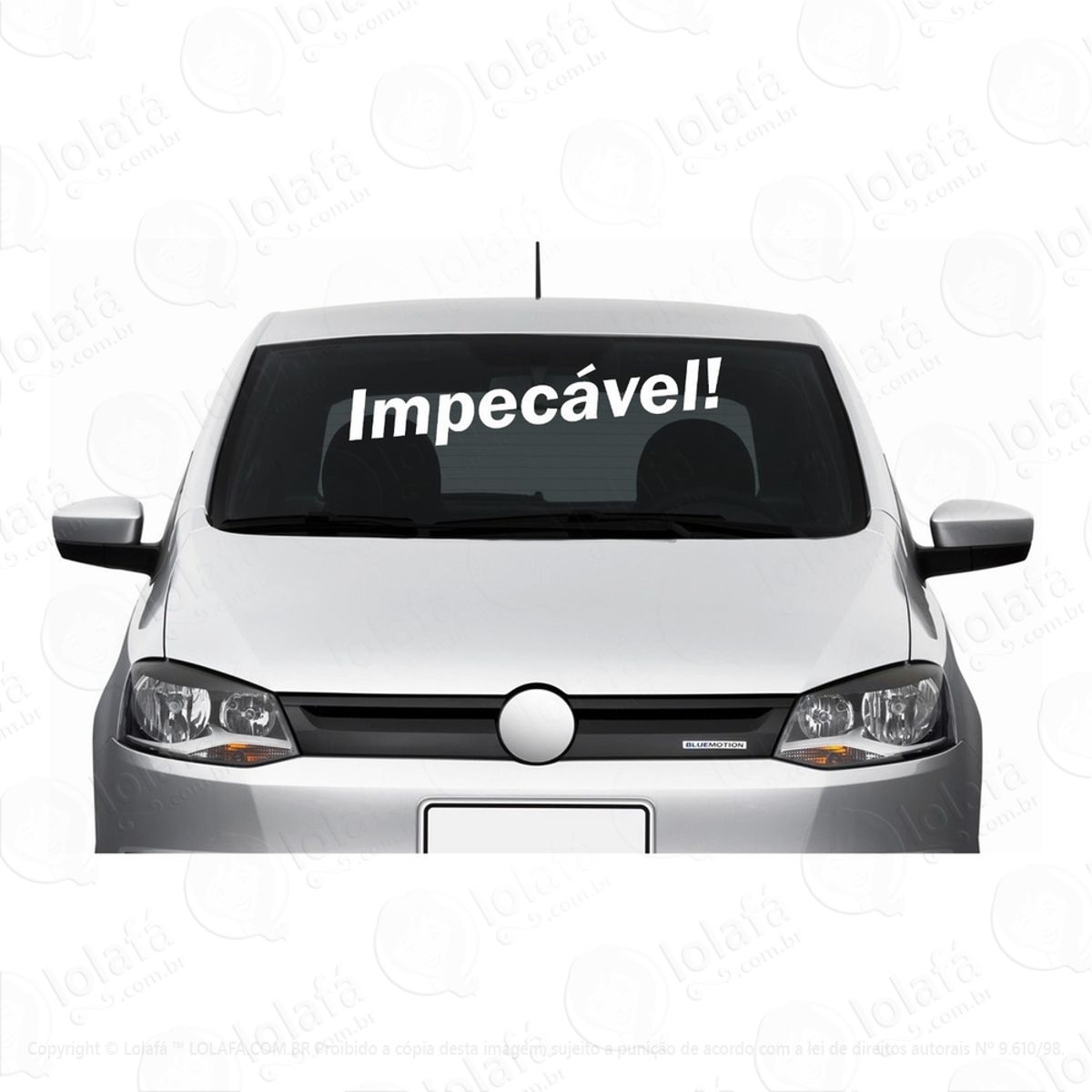 Kit C/10 Frases Parabrisa Agência Automóveis - Impecável! Mod:1666