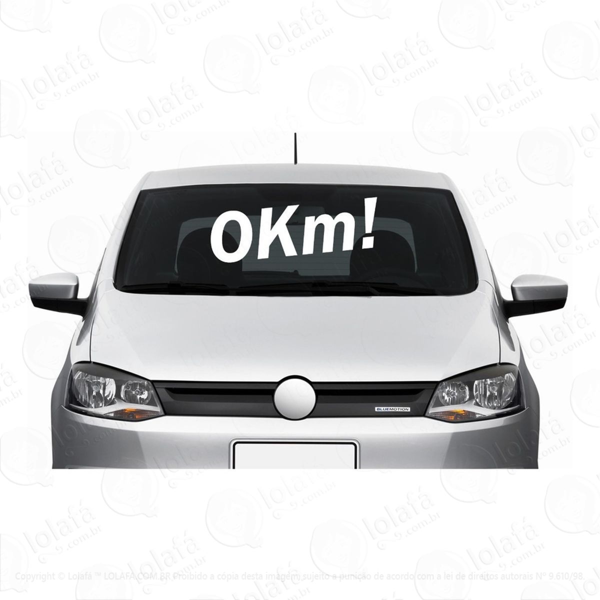 Kit C/10 Adesivos Frases Parabrisa - 0km! Mod:1669