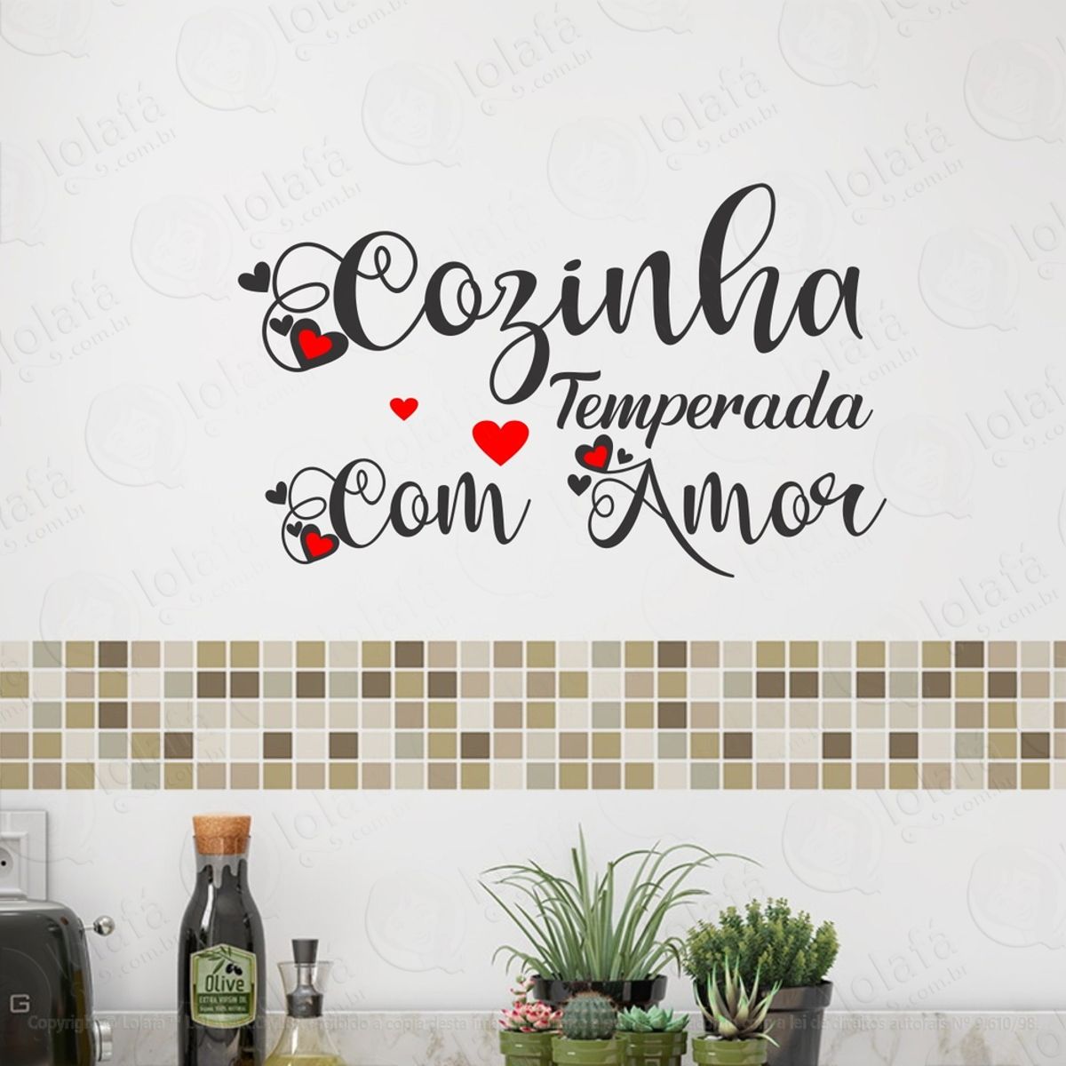 Adesivo Decorativo Geladeira Parede Cozinha Mod:1728