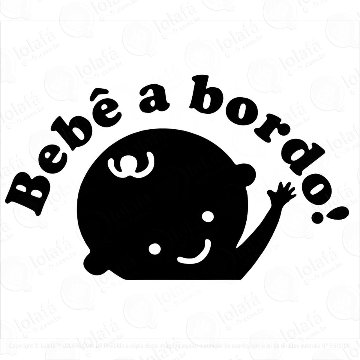 2 Adesivos Para Carro Bebê A Bordo Mod:1799