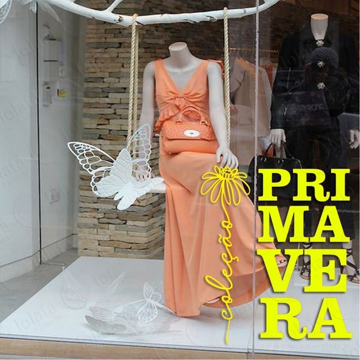 Adesivo Decorativo Vitrine Coleção Primavera Flor Mod:2027