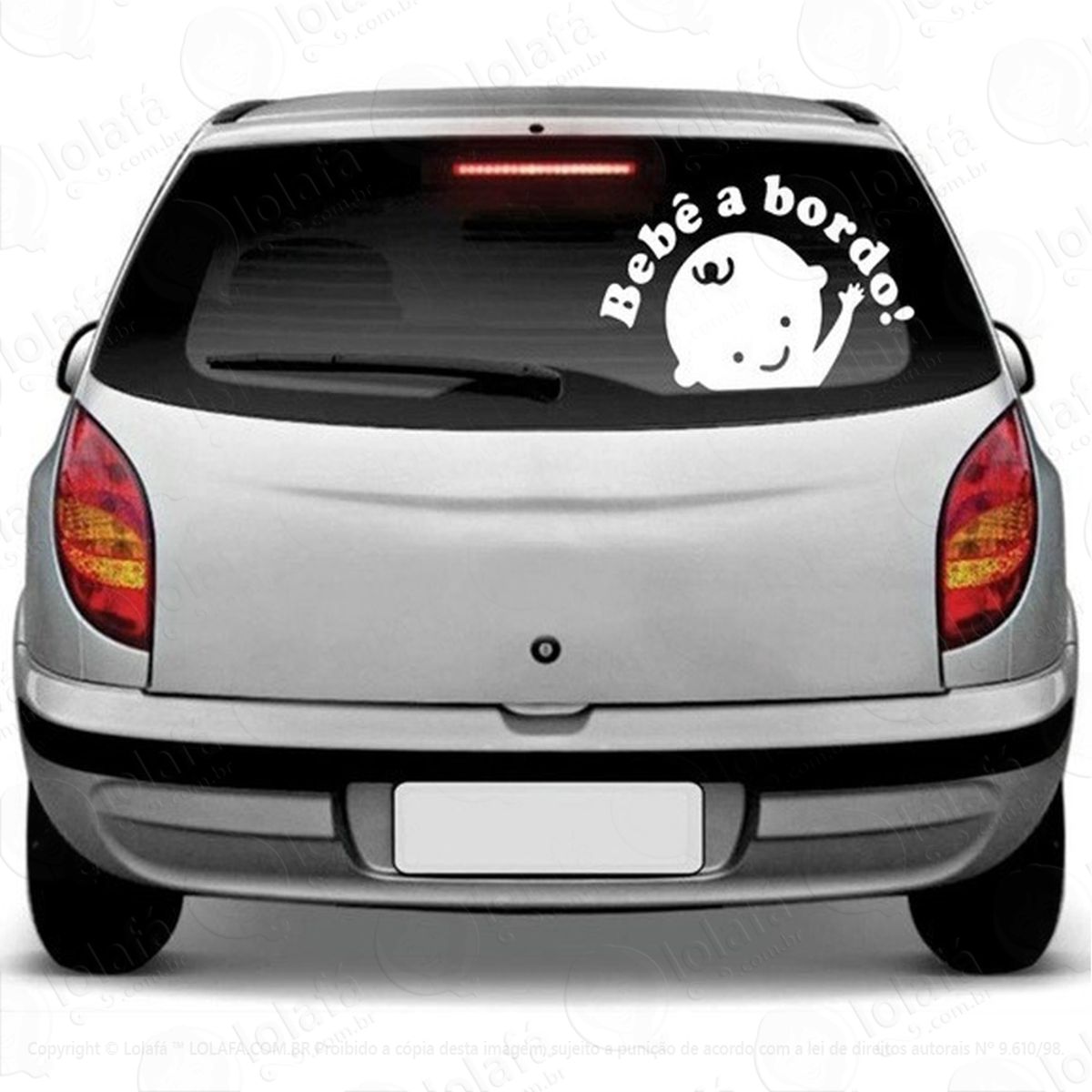 Adesivo Automotivo Parabrisa Carro Bebê A Bordo Mod:2236