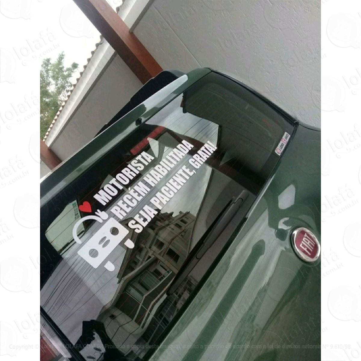 Adesivo Automotivo Carro Motorista Recém Habilitada Mod:2244