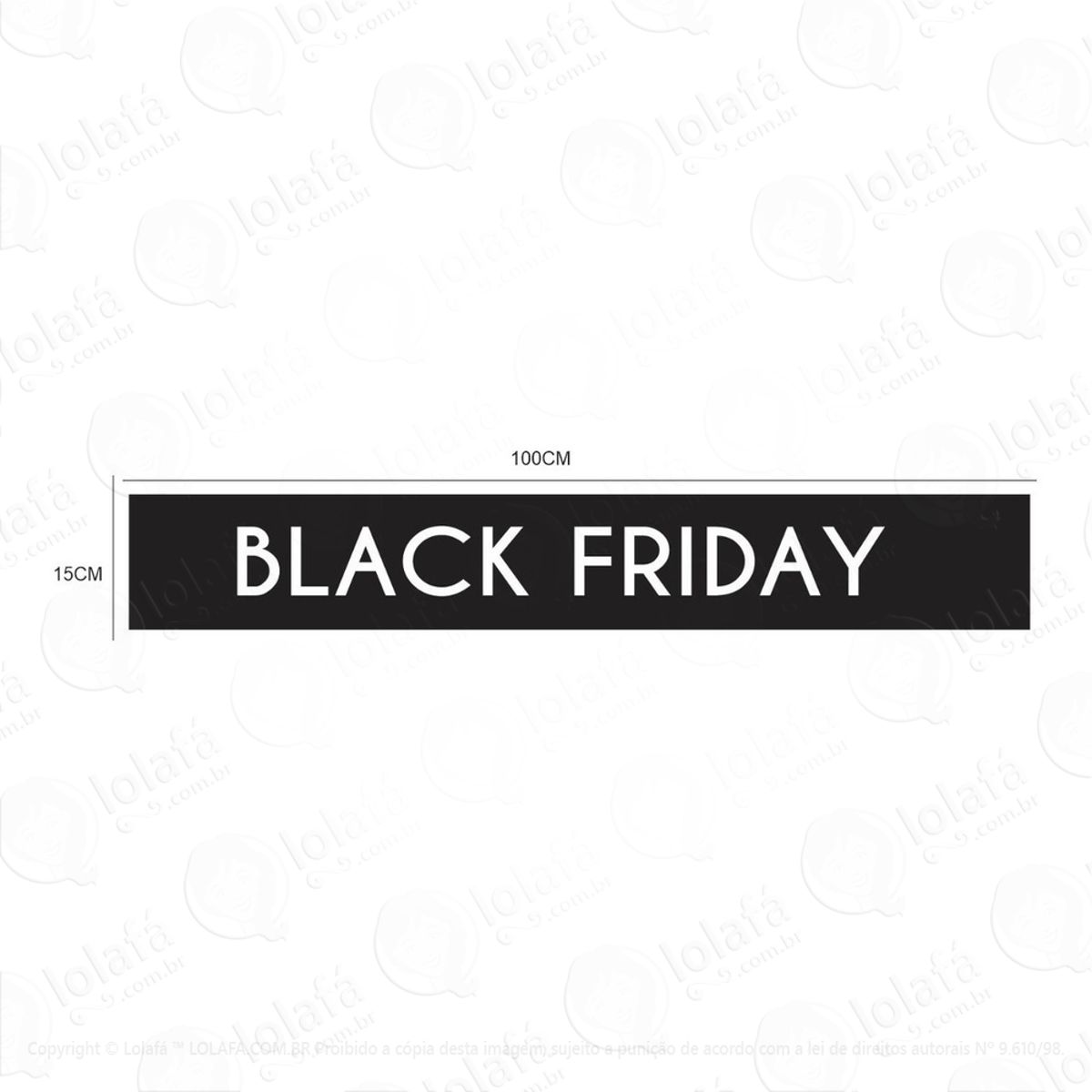 Adesivo Black Friday Pra Vitrine Mod:2428