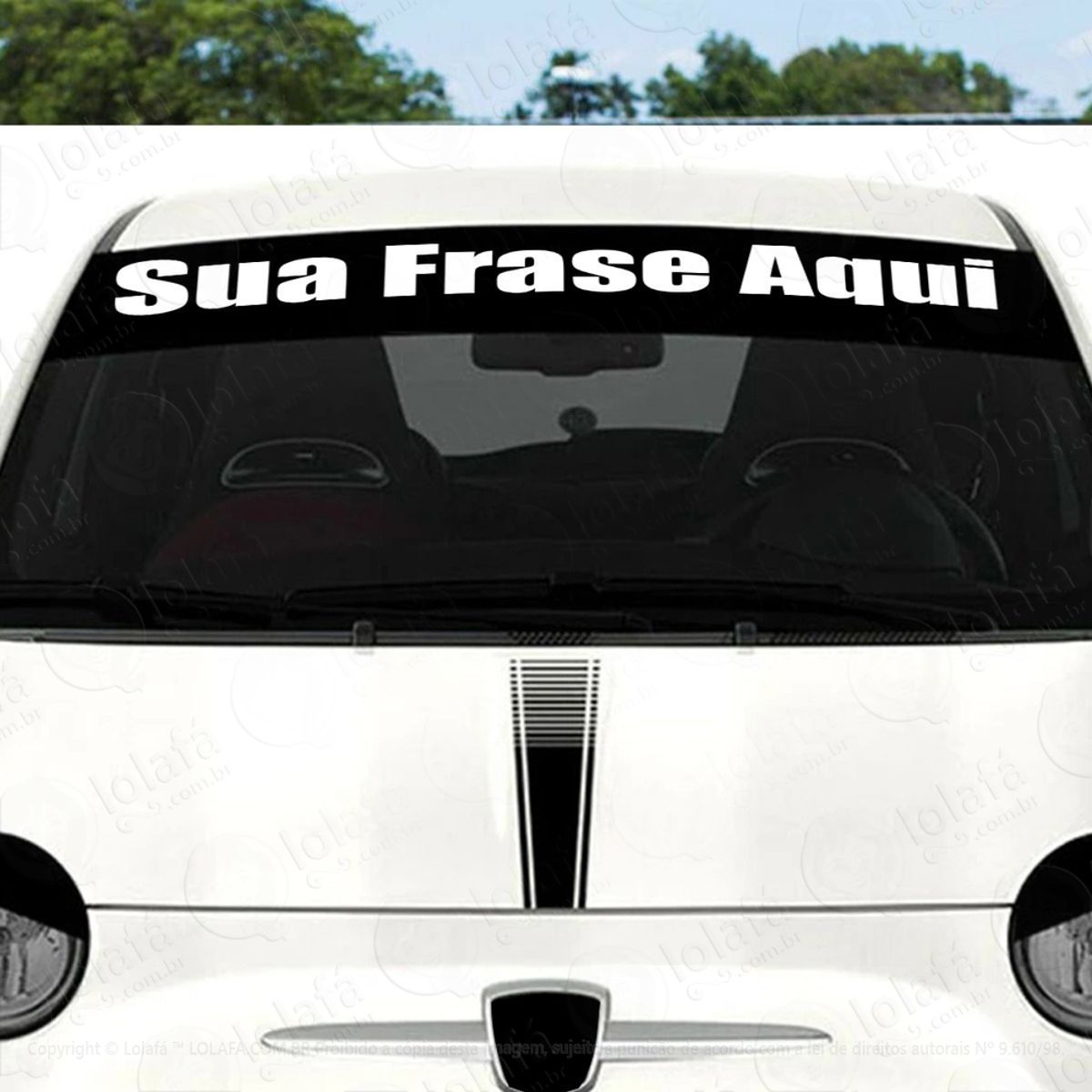 Adesivo Parabrisa Personalizado Frase Nome Carro Rebaixado Mod:2677
