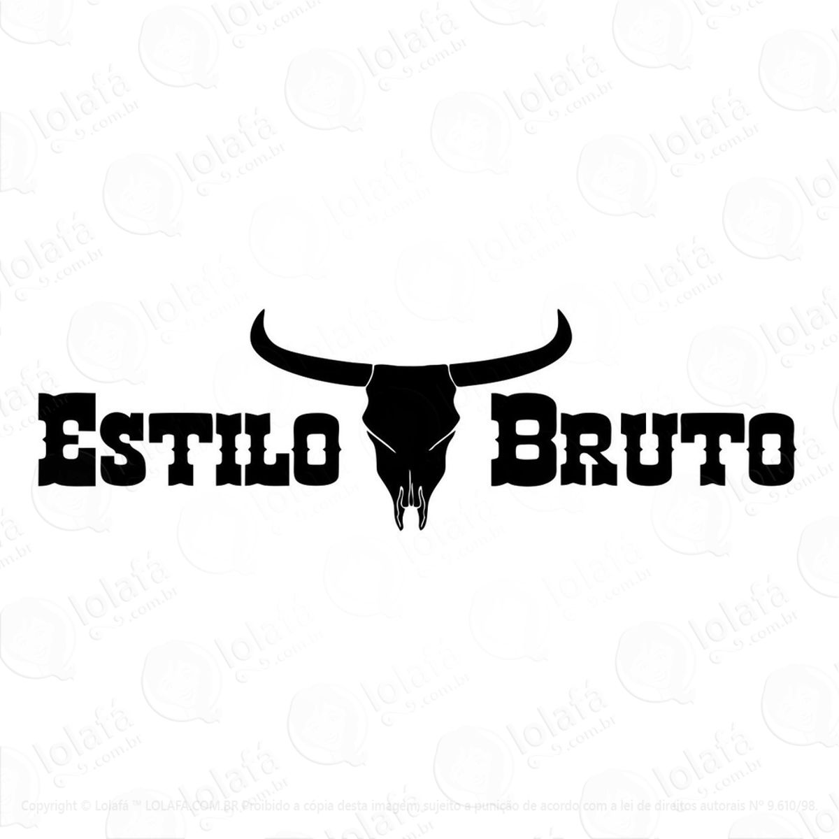 Adesivo Estilo Bruto Carro Caminhonete Roça Sertanejo Mod:2723