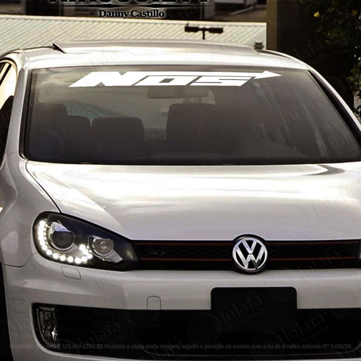 Adesivo Para Brisa Nos Nitro Tuning Carro Rebaixado Som Dub Mod:2753