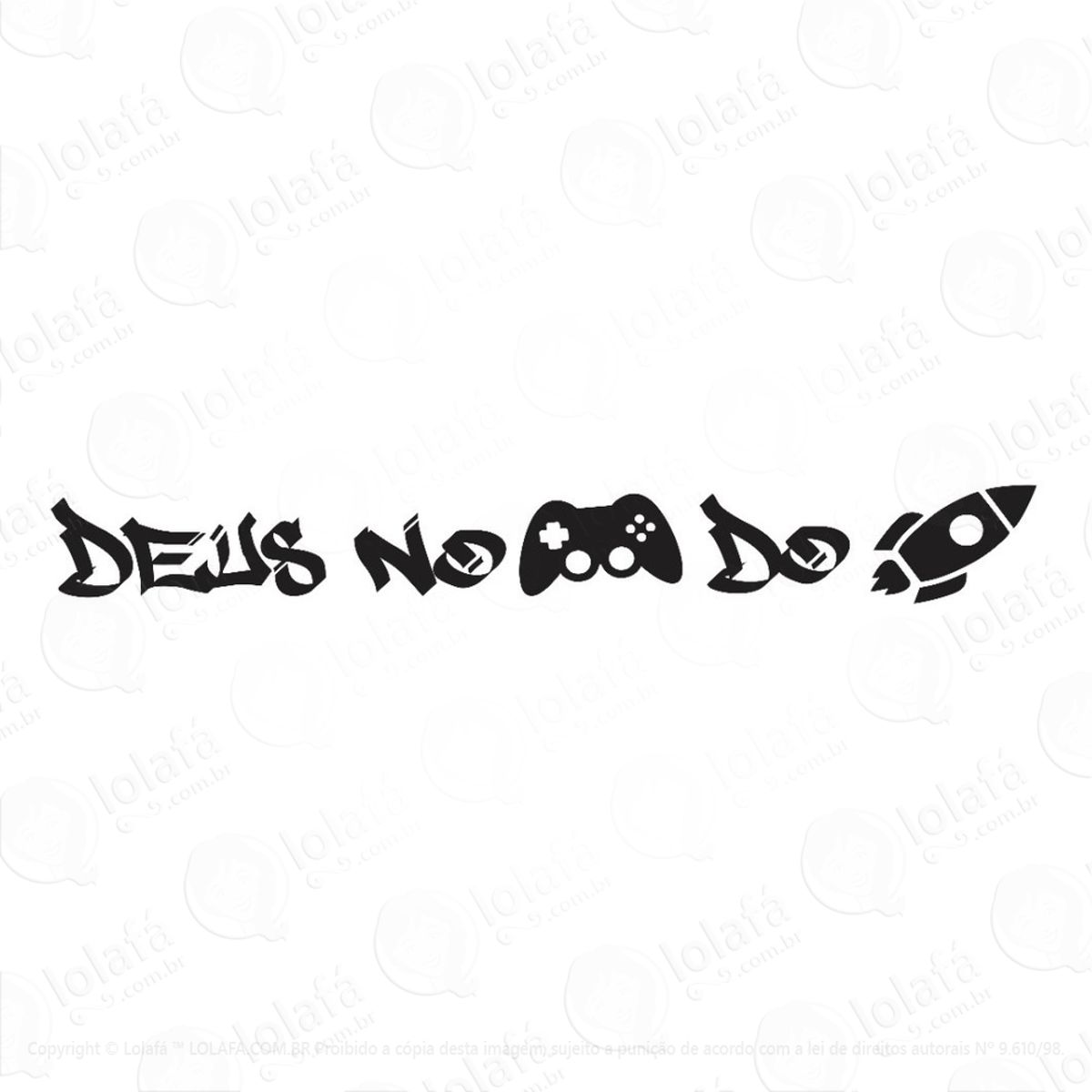 2 Adesivos Frase Deus No Controle Do Foguete Carro Rebaixado Mod:2800