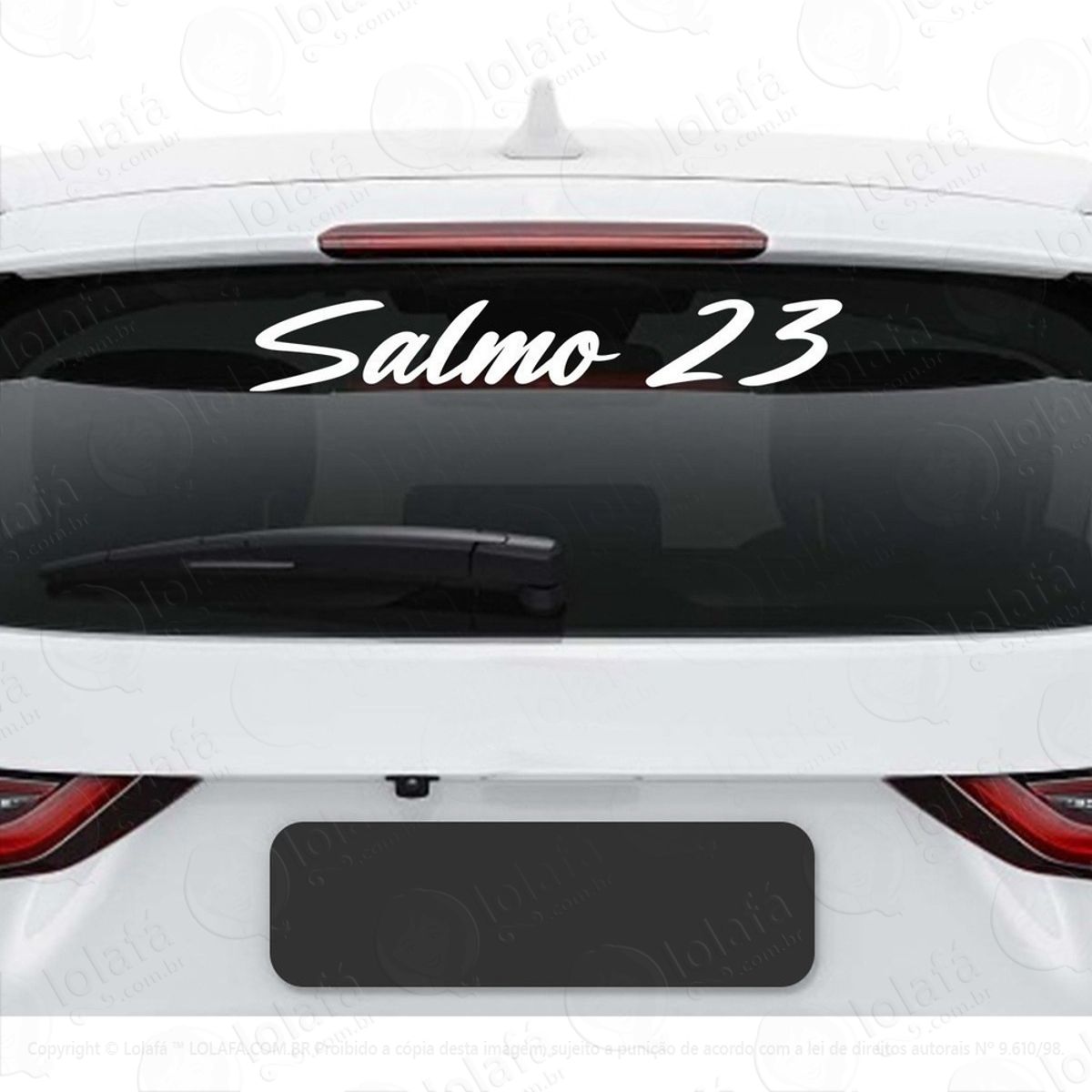 Adesivo Salmo 23 Frase Cristão Católico Deus Vidro Veiculo Mod:2860