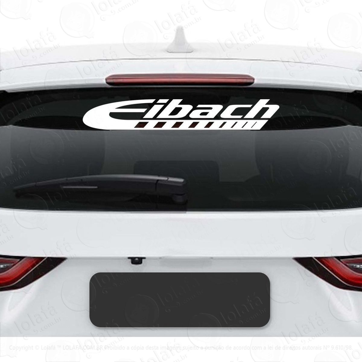 Adesivo Eibach Carro Rebaixado Turbo Som Auto Vidro Veiculo Mod:2923