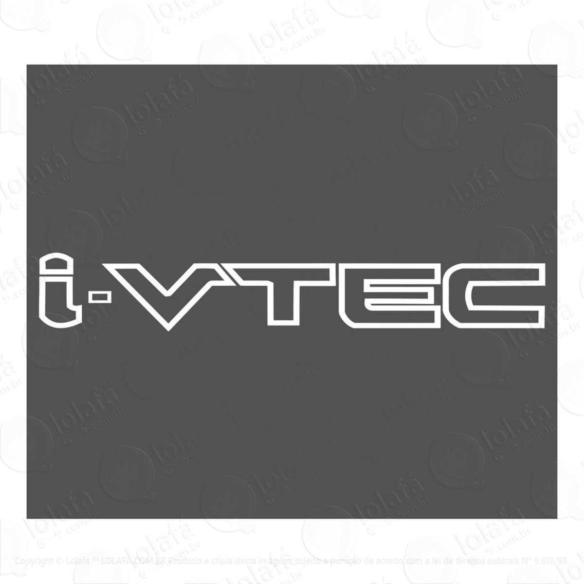 Adesivo Honda Civic Ivtec Rebaixado Som Auto Vidro Vinil Mod:3075