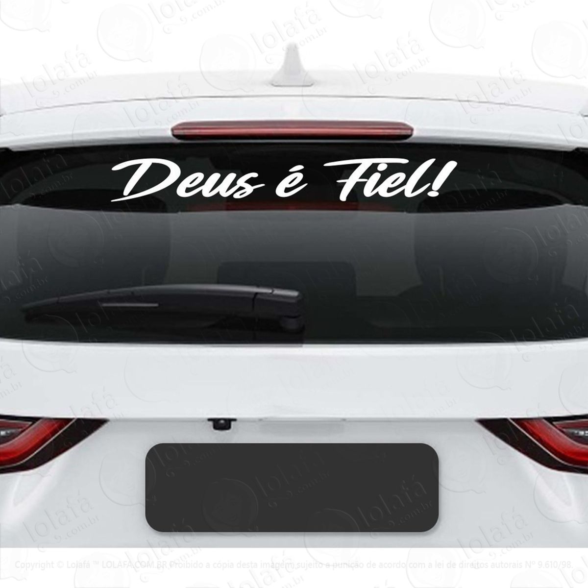 Adesivo Vidro Traseiro Frase Carro Som Automotivo Gospel Dub Mod:3136