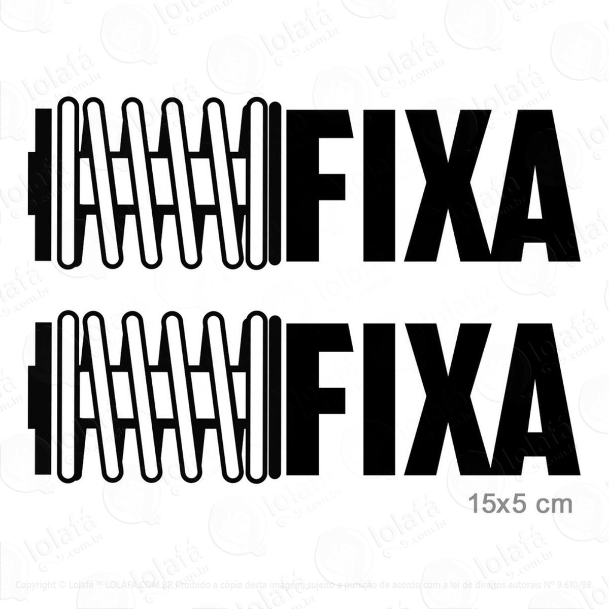 Adesivo Para Carro Rebaixado Fixa Automotivo Som 2 Unidades Mod:3141