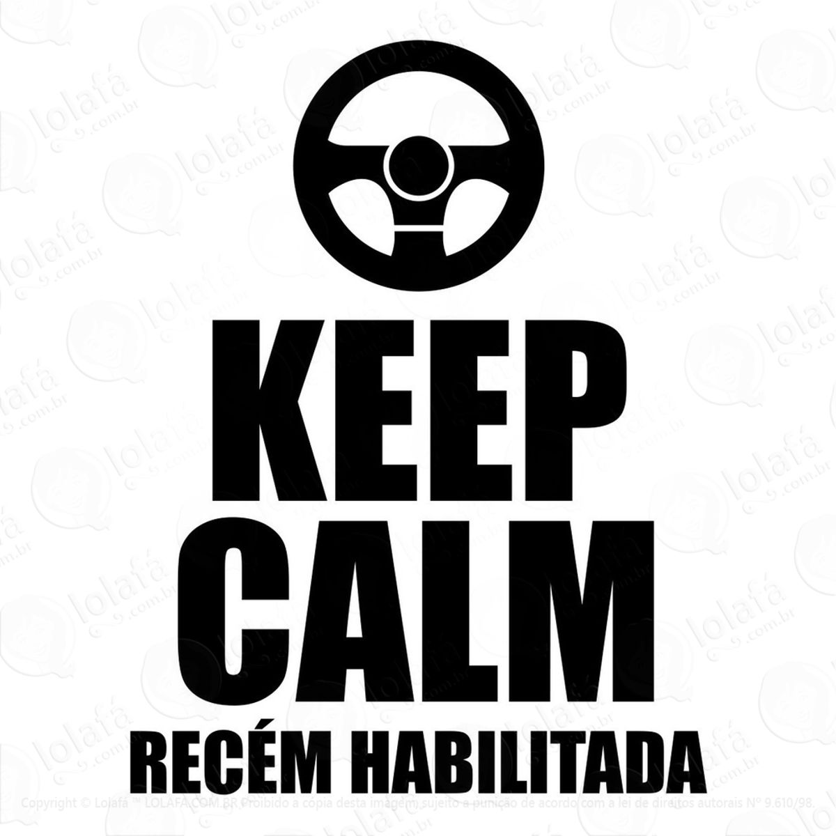 Adesivos Recem Habilitada Automotivo Carro Frases 2 Unidades Mod:3176