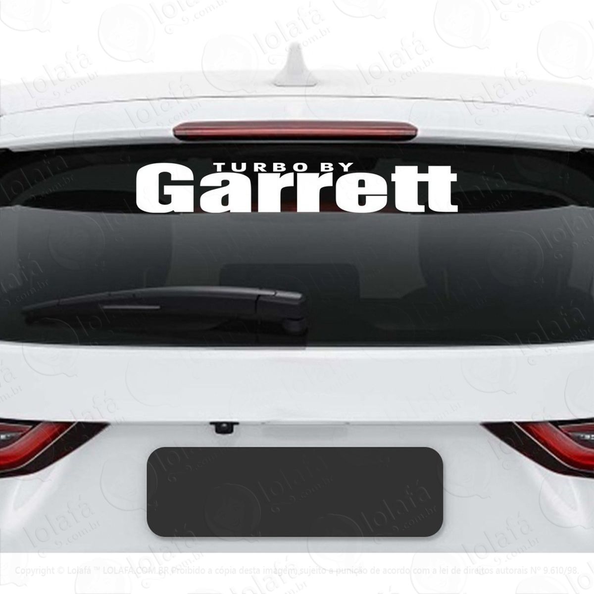 Adesivo Garrett Turbo Rebaixado Dub Som Vidro Vinil Mod:3270