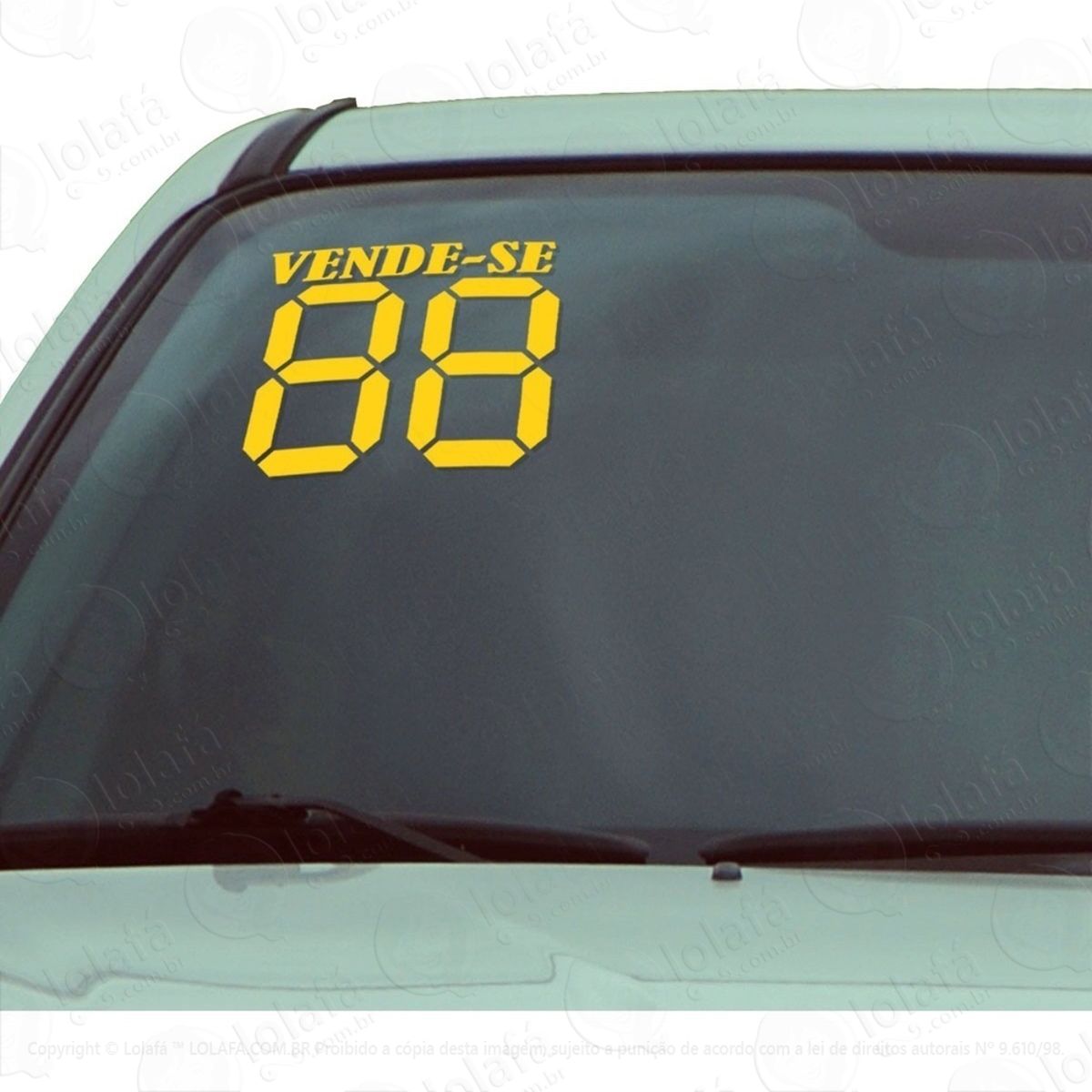 Adesivo Numero Ano Venda Concessionaria Carro 30x25 50 Pares Mod:3302
