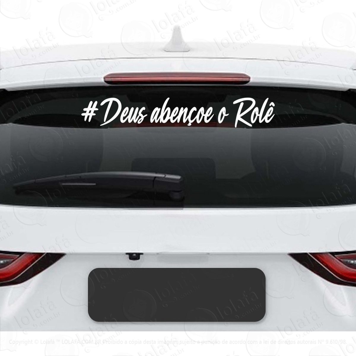 Adesivo Deus Abençoe O Rolê Rebaixado Som Dub Vidro Vinil Mod:3340