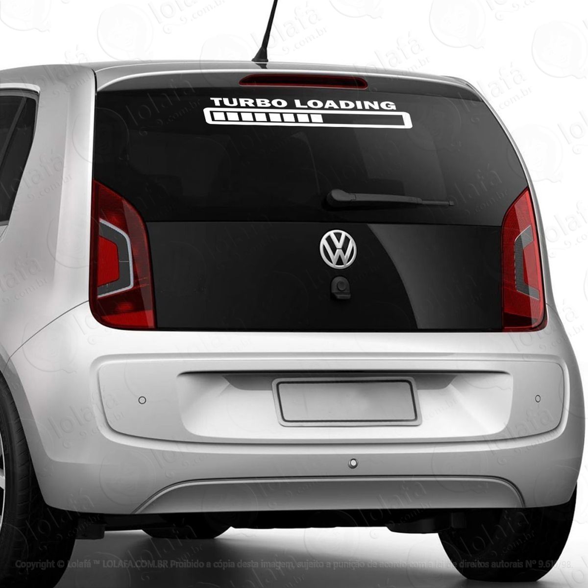 Adesivo Turbo Loading Rebaixado Som Auto Dub Vidro Vinil Mod:3448