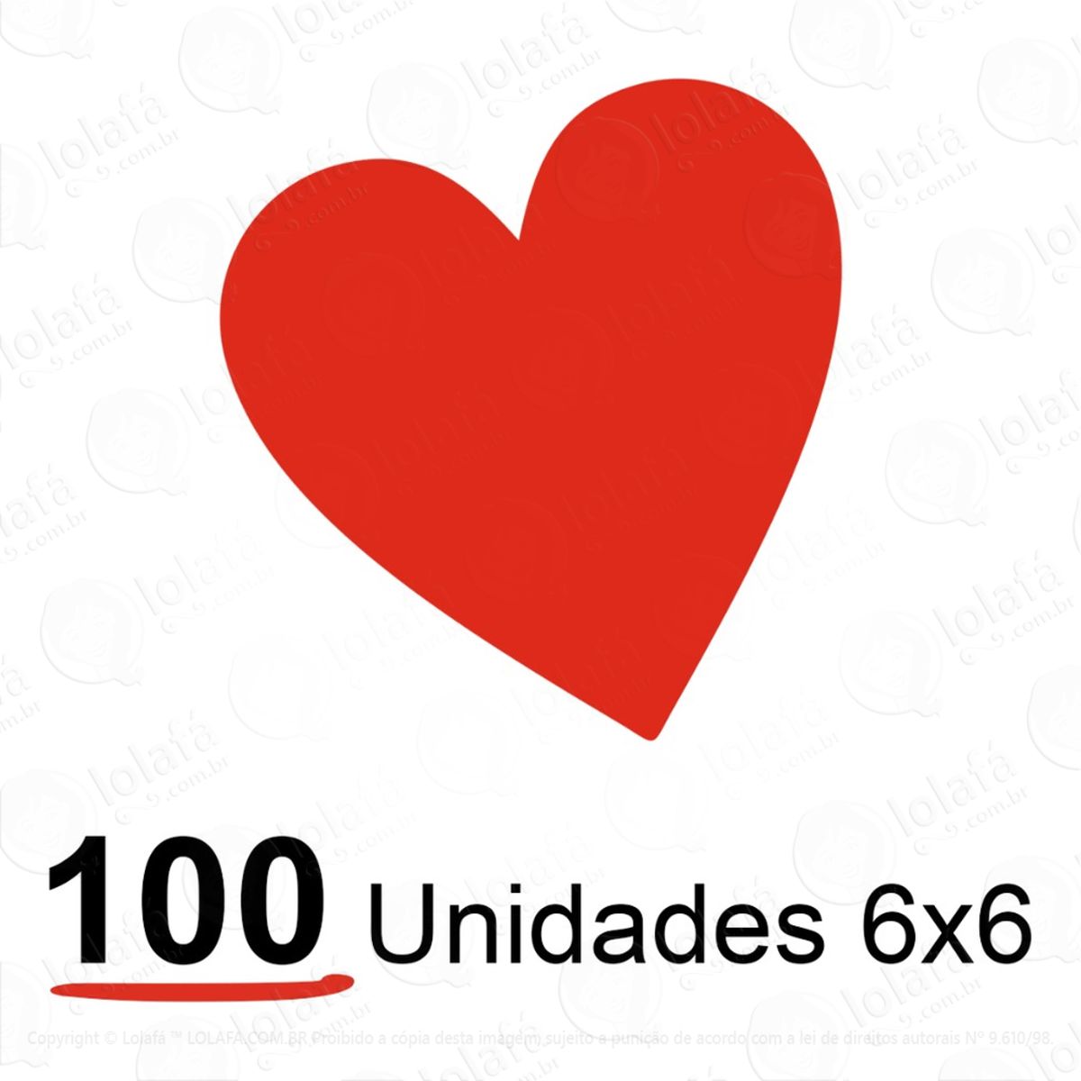 Adesivos De Parede Vitrine Dia Namorados Mães Coração 100un Mod:3518
