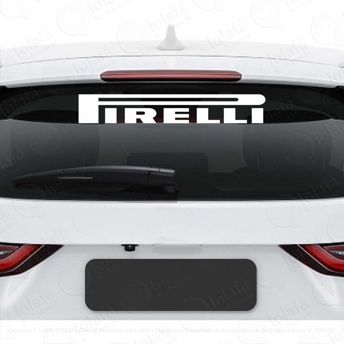 Adesivo Pirelli Carro Rebaixado Dub Som Auto Vidro Veiculo Mod:3809
