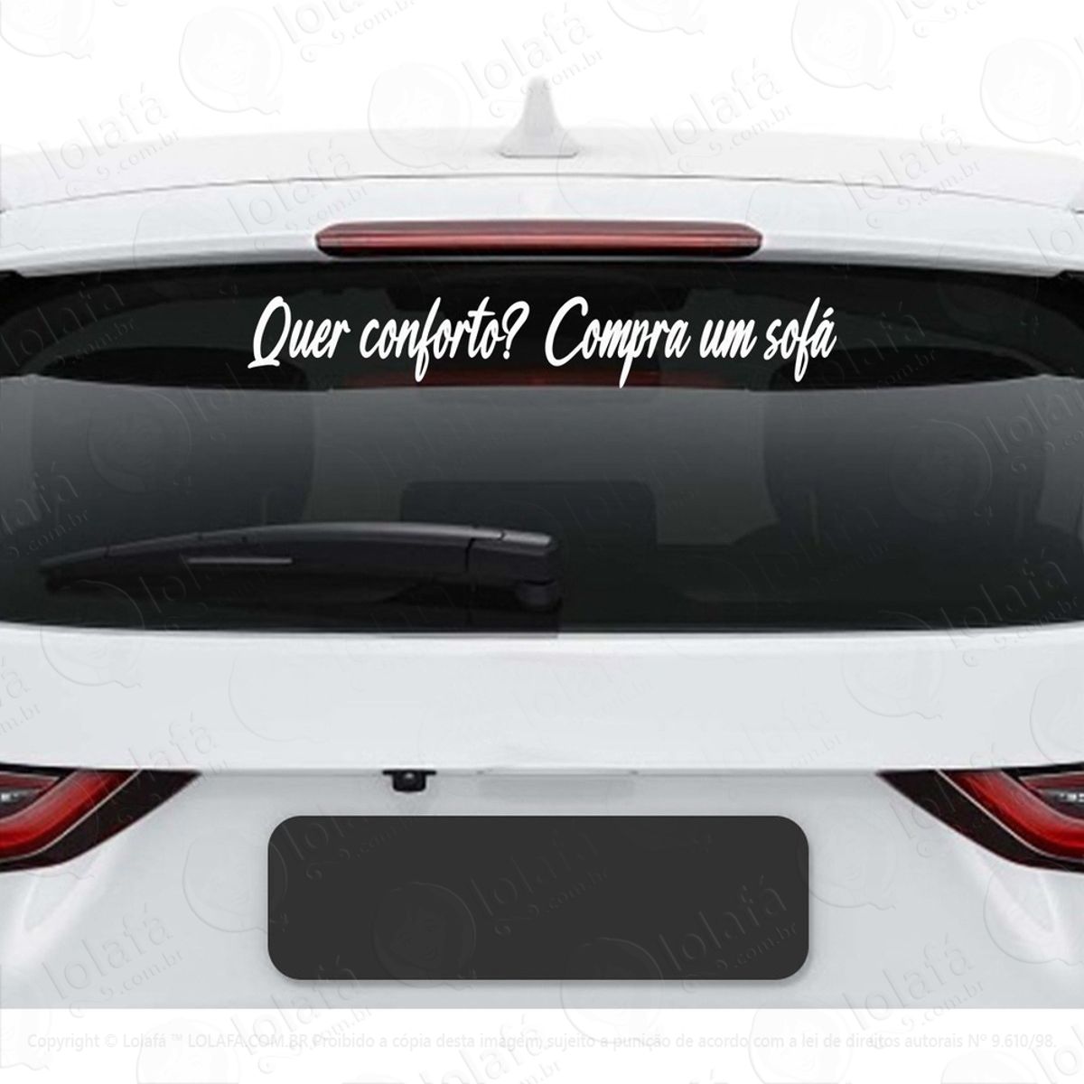 Adesivo Frase Quer Conforto Compre Um Sofá Tuning Dub Baixo Mod:3821