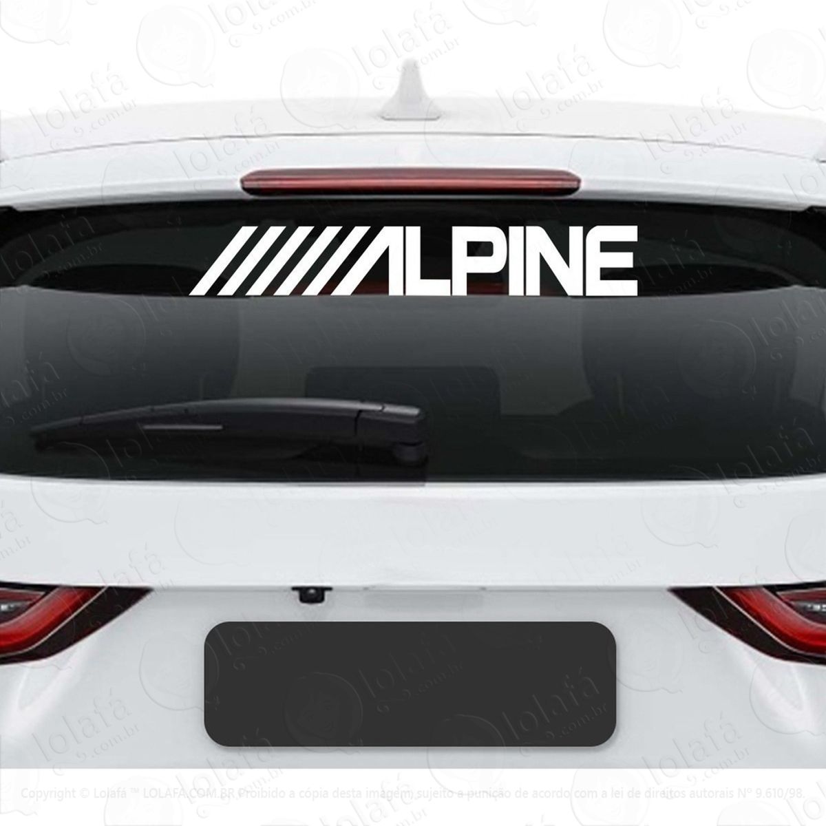 Adesivo Frase Alpine Carro Rebaixado Som Auto Dub Tuning Mod:3875