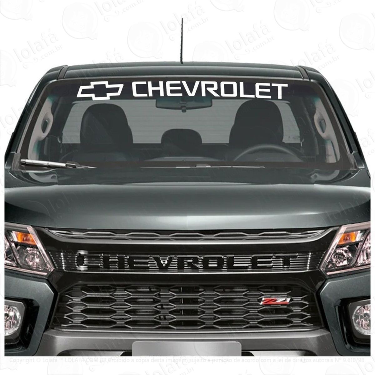 Adesivo Para Brisa Chevrolet Som Automotivo Carro Rebaixado Mod:3886