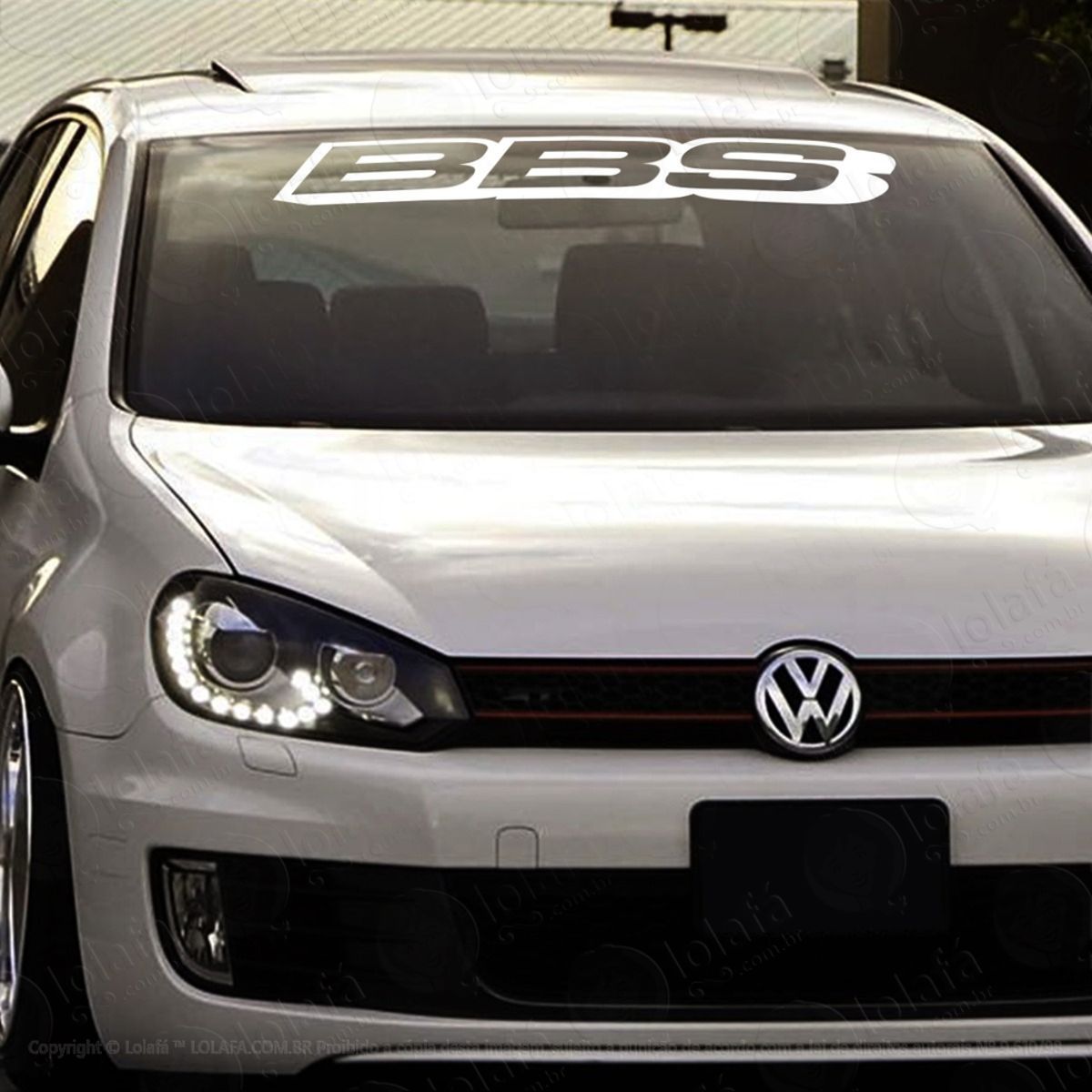 Adesivo Para Brisa Bbs Som Automotivo Carro Rebaixado Tuning Mod:3908