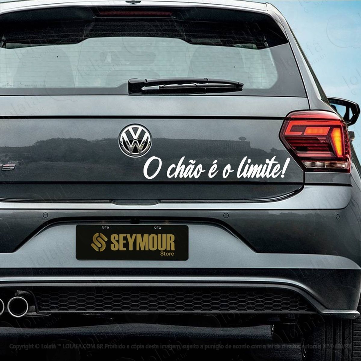 Adesivo Frase O Chão É O Limite Tuning Dub Carro Rebaixado Mod:3915