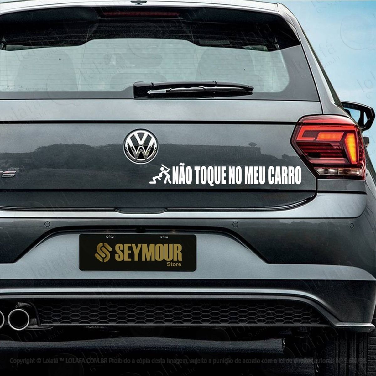 Adesivo Frase Não Toque No Meu Carro Som Automotivo Dub Mod:3923