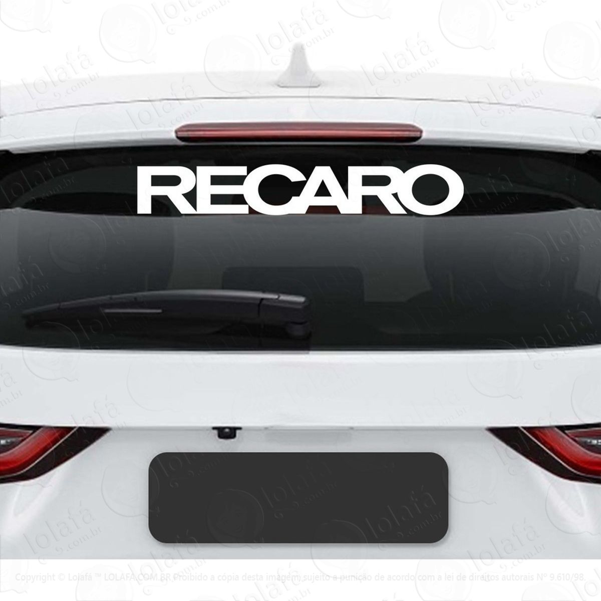 Adesivo Frase Recaro Carro Rebaixado Som Dub Tuning Auto Mod:3956