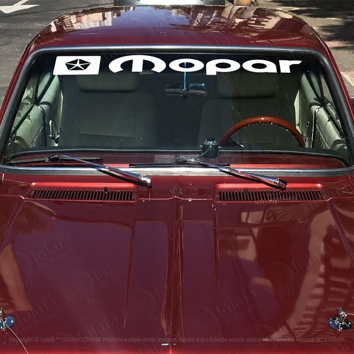Adesivo Parabrisa Mopar Tuning Carro Rebaixado Som Dub Mod:3974