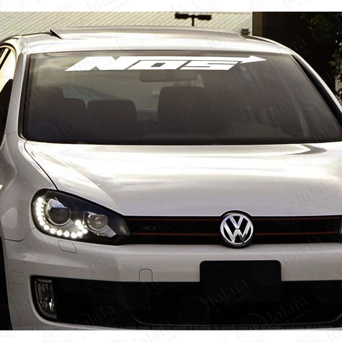 Adesivo Parabrisa Nos Nitro Tuning Carro Rebaixado Som Dub Mod:3975