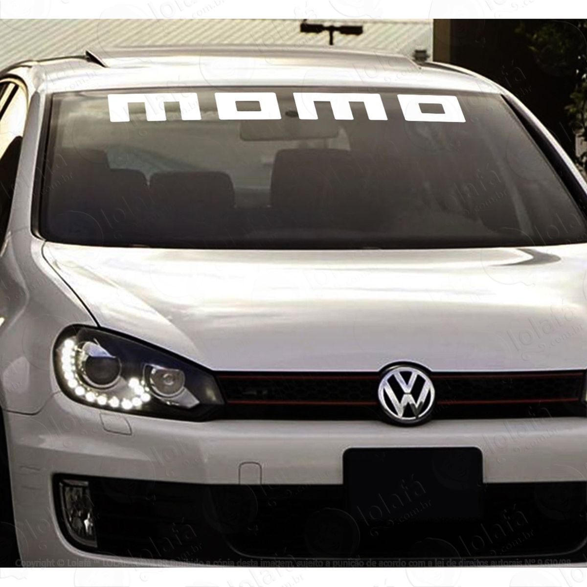 Adesivo Parabrisa Momo Tuning Carro Rebaixado Som Dub Mod:4031