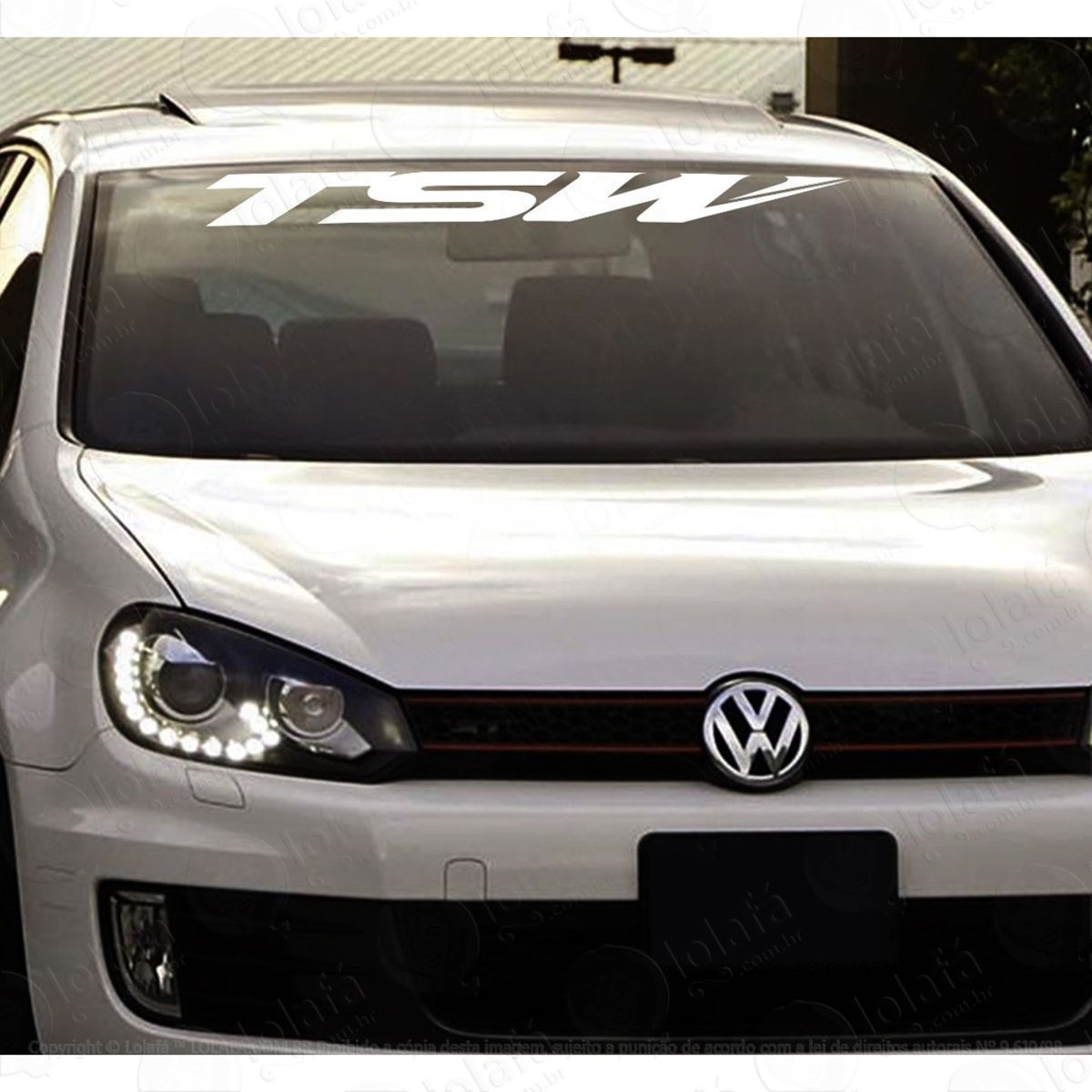 Adesivo Parabrisa Tsw Tuning Carro Rebaixado Som Dub Auto Mod:4032