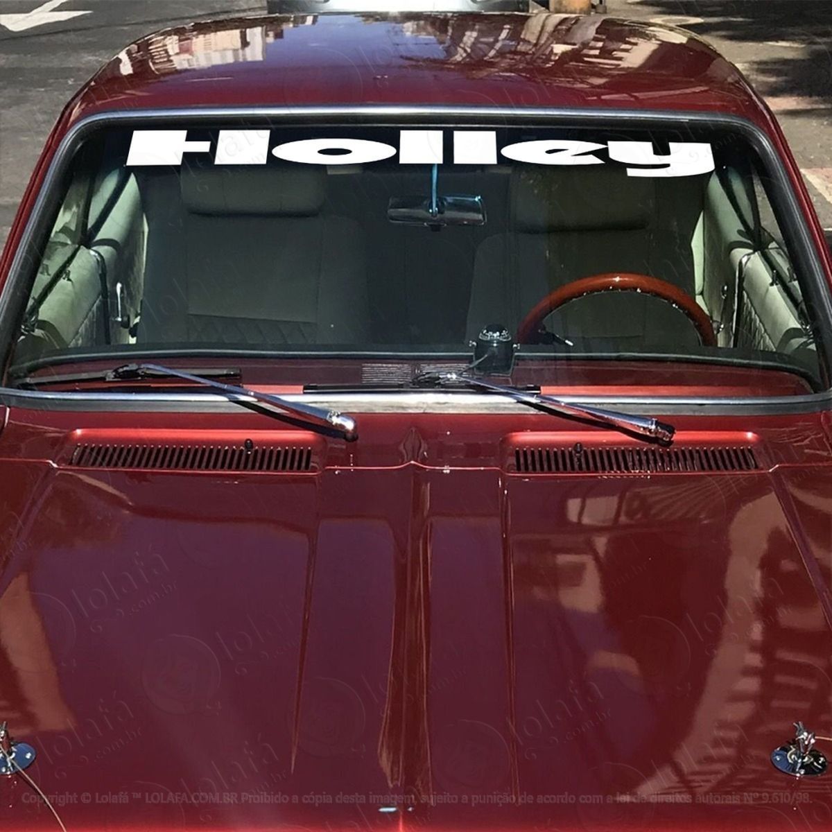 Adesivo Parabrisa Holley Tuning Carro Rebaixado Som Dub Mod:4033