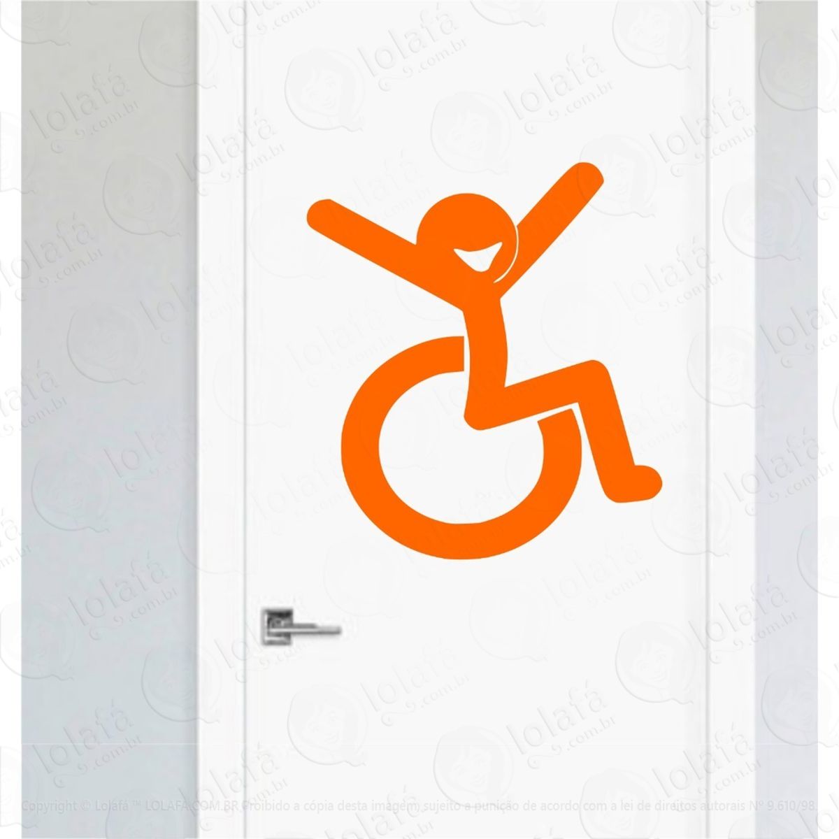 Adesivo Porta De Banheiro Pcd Escola Vestiário Toilet Mod:4341
