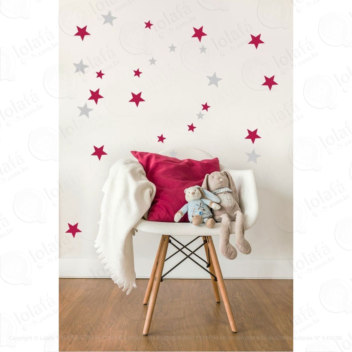 Kit 160 Estrelas Adesivo De Parede Mod:4397