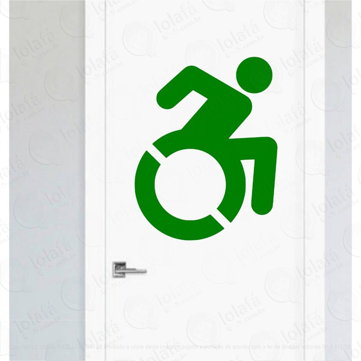 Adesivo Porta De Banheiro Pcd Escola Vestiário Toilet Mod:4470