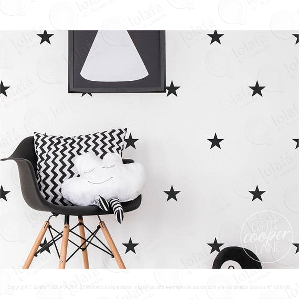 80 Estrelas Adesivo De Parede Mod:4479